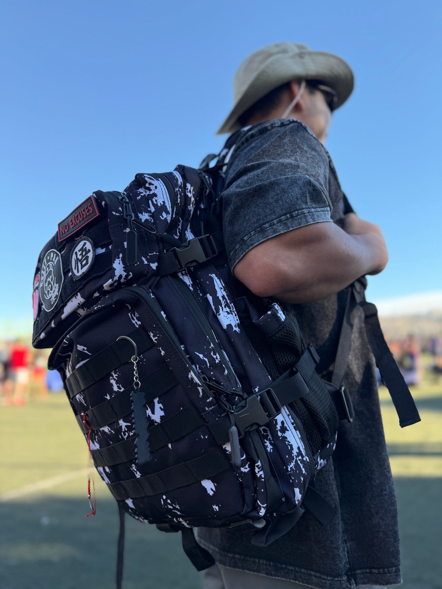 Mochila Bullypak 45 Litros Camuflaje Negro (Premium)
