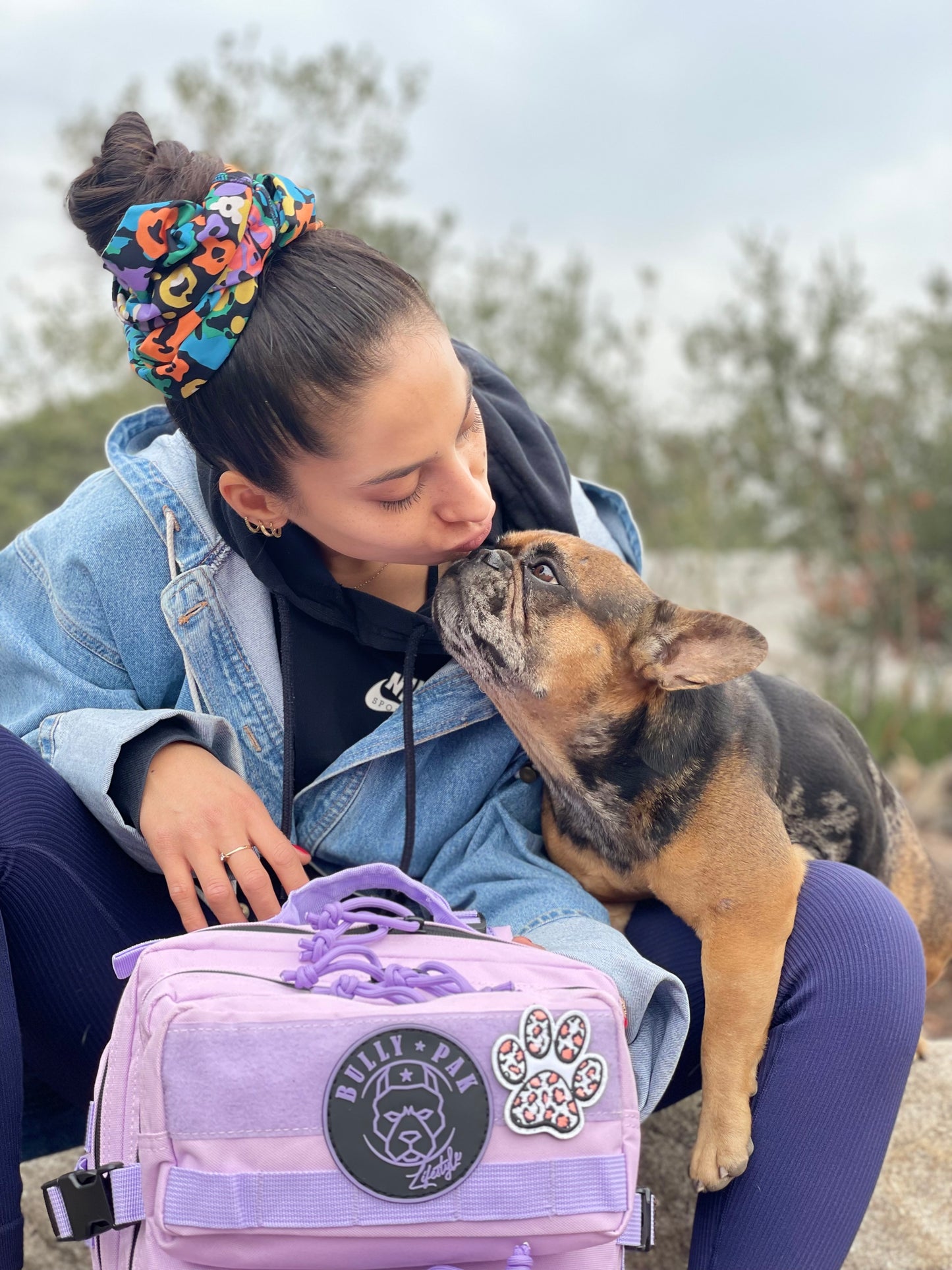 Mochila Bullypak 25 Litros Morada lazos morados