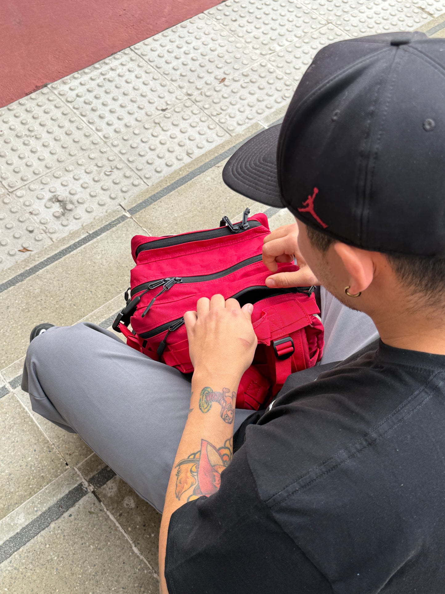 Mochila Bullypak 45 Litros PRO. Roja