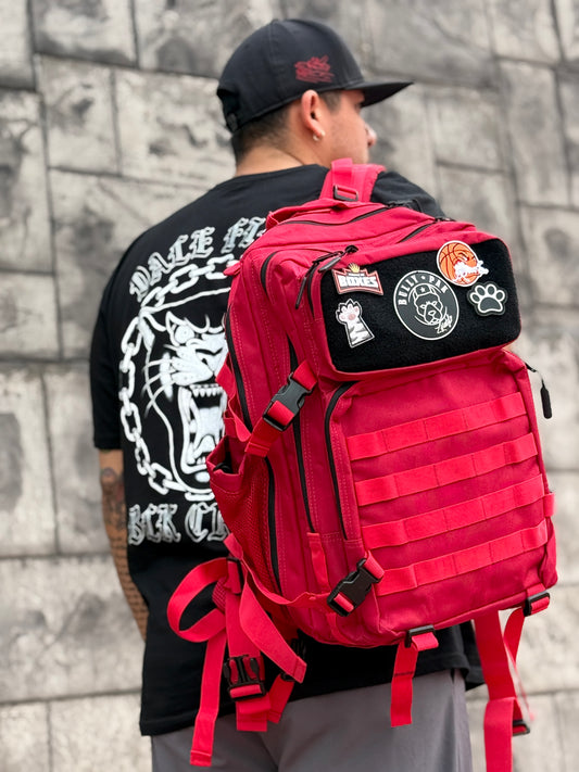 Mochila Bullypak 45 Litros PRO. Roja