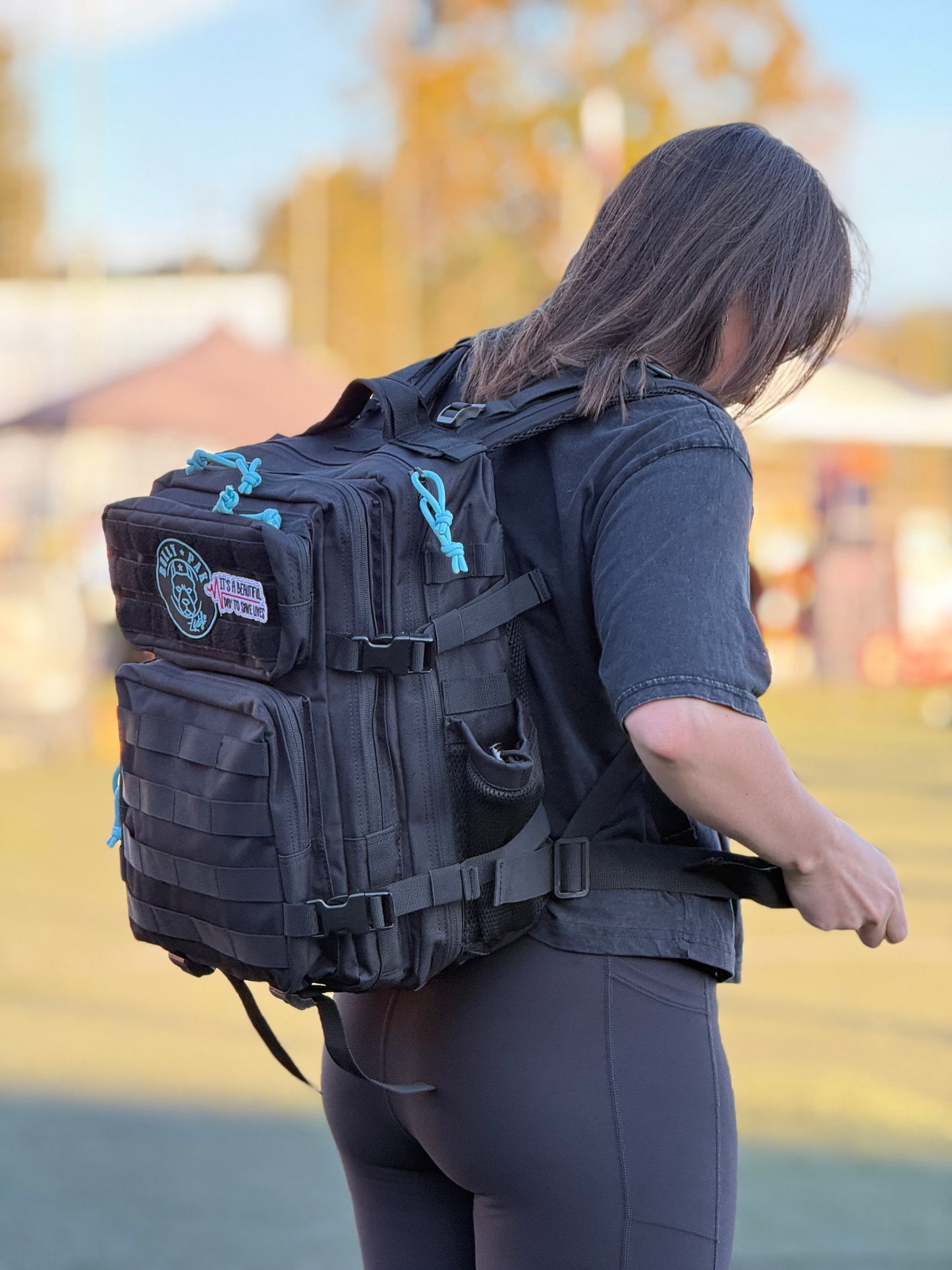 Mochila Bullypak 45 Litros Negra lazos Tifanny (Premium)