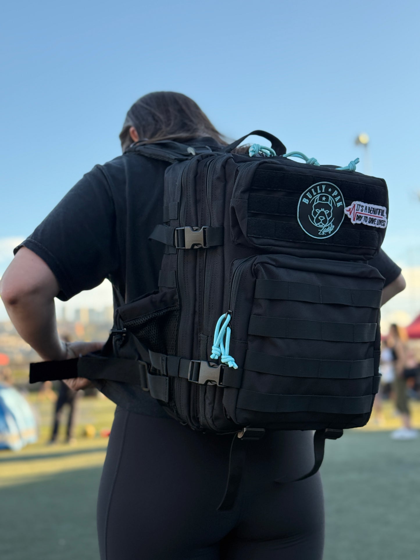 Mochila Bullypak 45 Litros Negra lazos Tifanny (Premium)