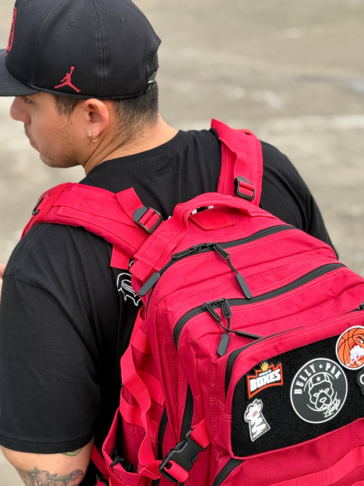 Mochila Bullypak 45 Litros PRO. Roja