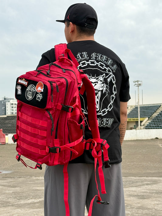 Mochila Bullypak 45 Litros PRO. Roja