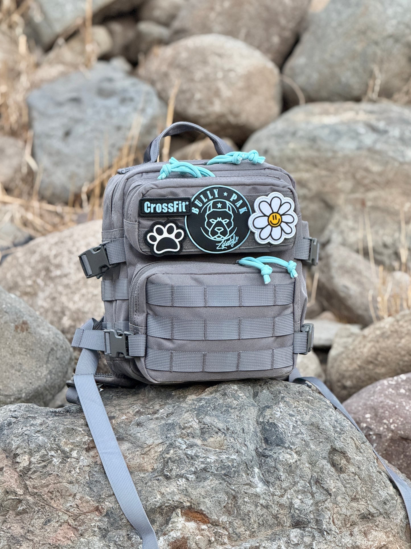 Mochila Minibully 9 litros Gris Tiffany