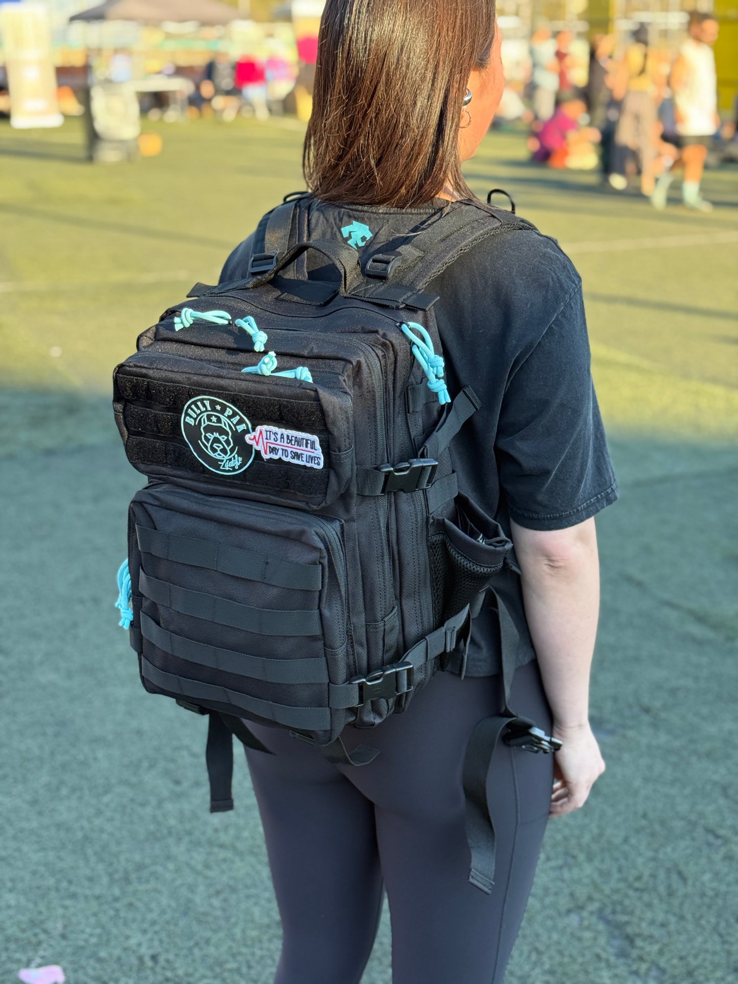 Mochila Bullypak 45 Litros Negra lazos Tifanny (Premium)