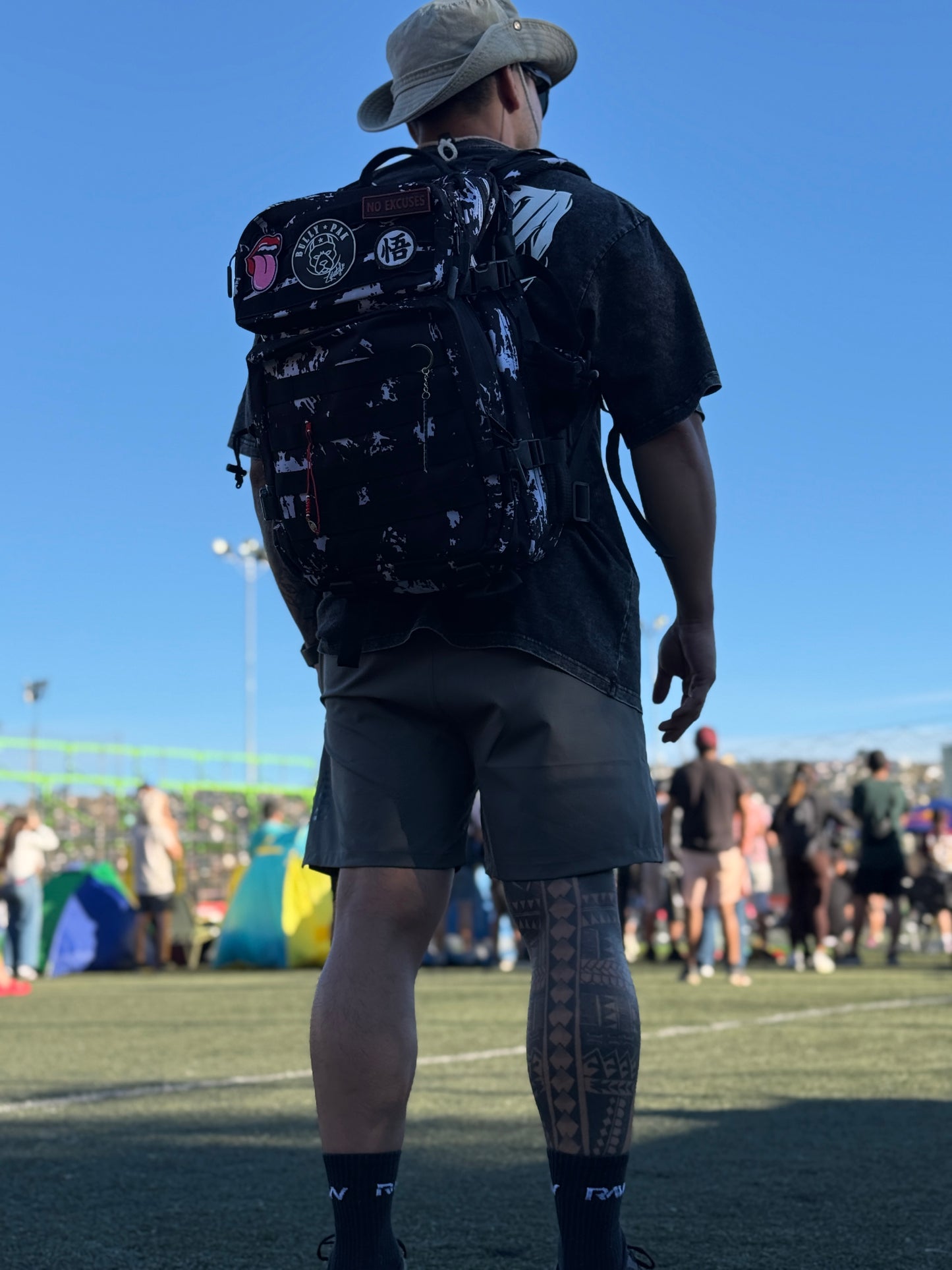 Mochila Bullypak 45 Litros Camuflaje Negro (Premium)
