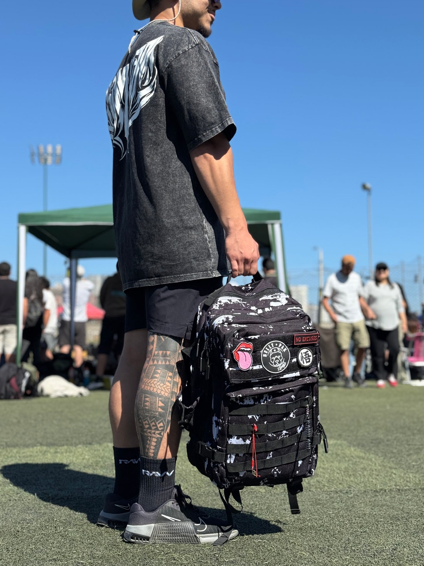 Mochila Bullypak 45 Litros Camuflaje Negro (Premium)