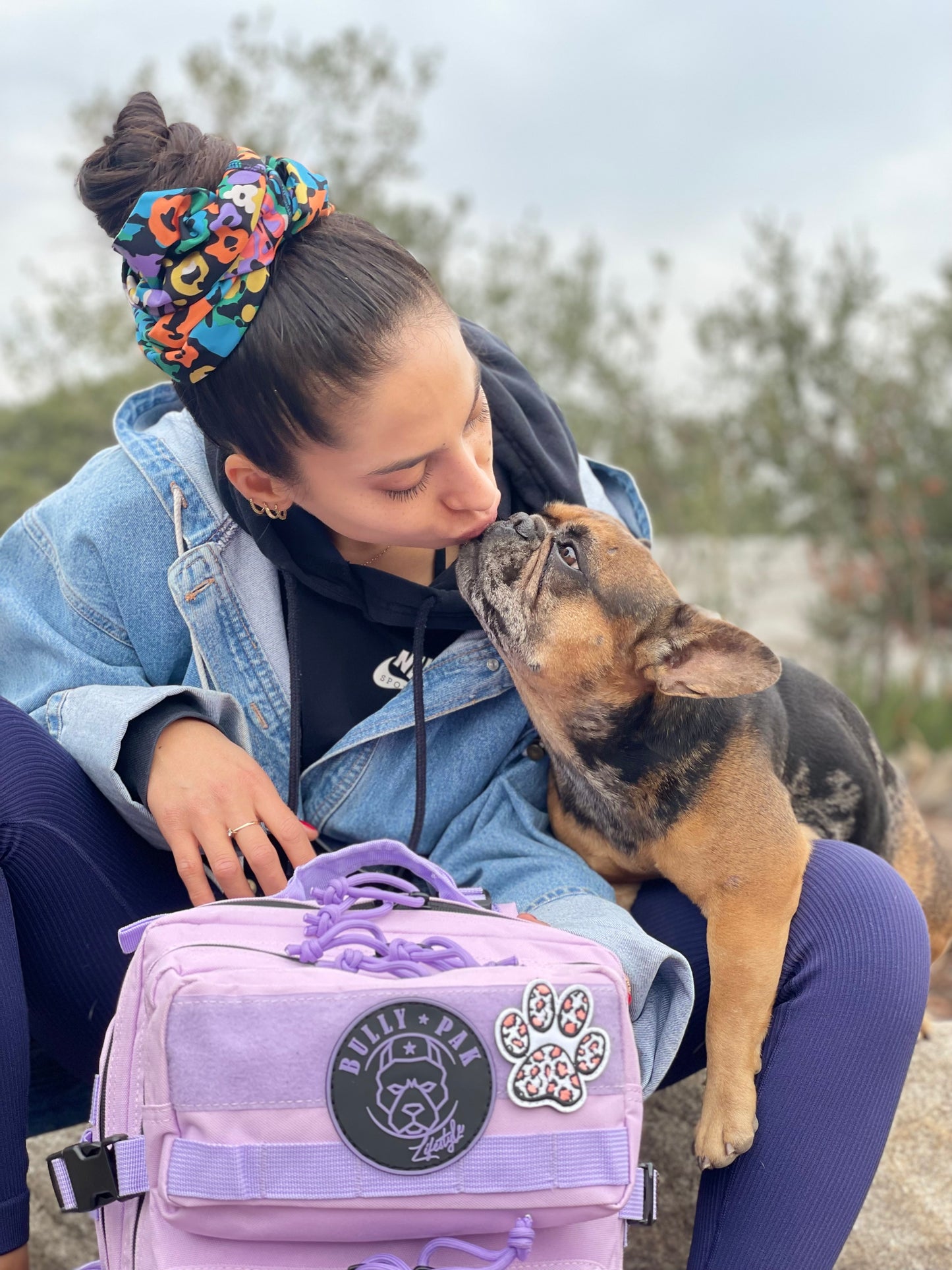 Mochila Bullypak 25 Litros Morada lazos morados