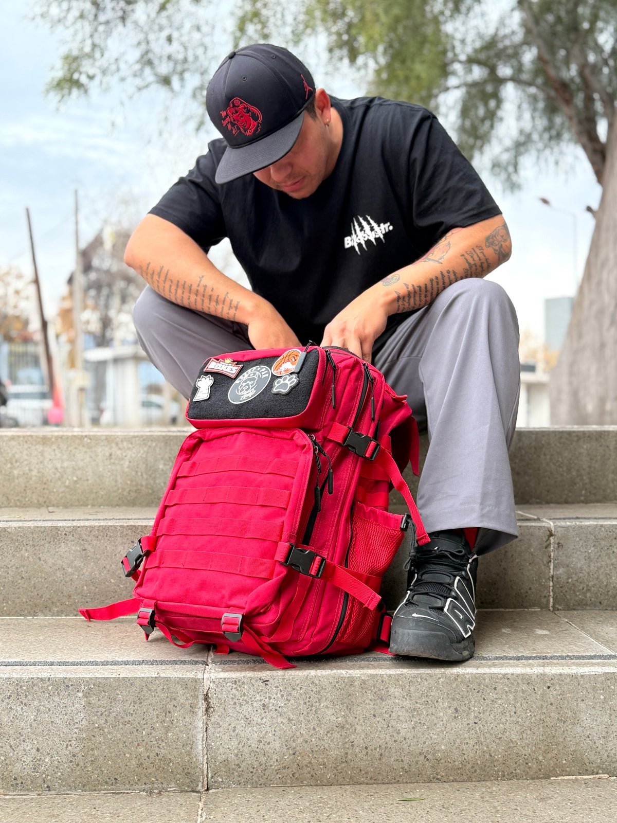 Mochila Bullypak 45 Litros PRO. Roja