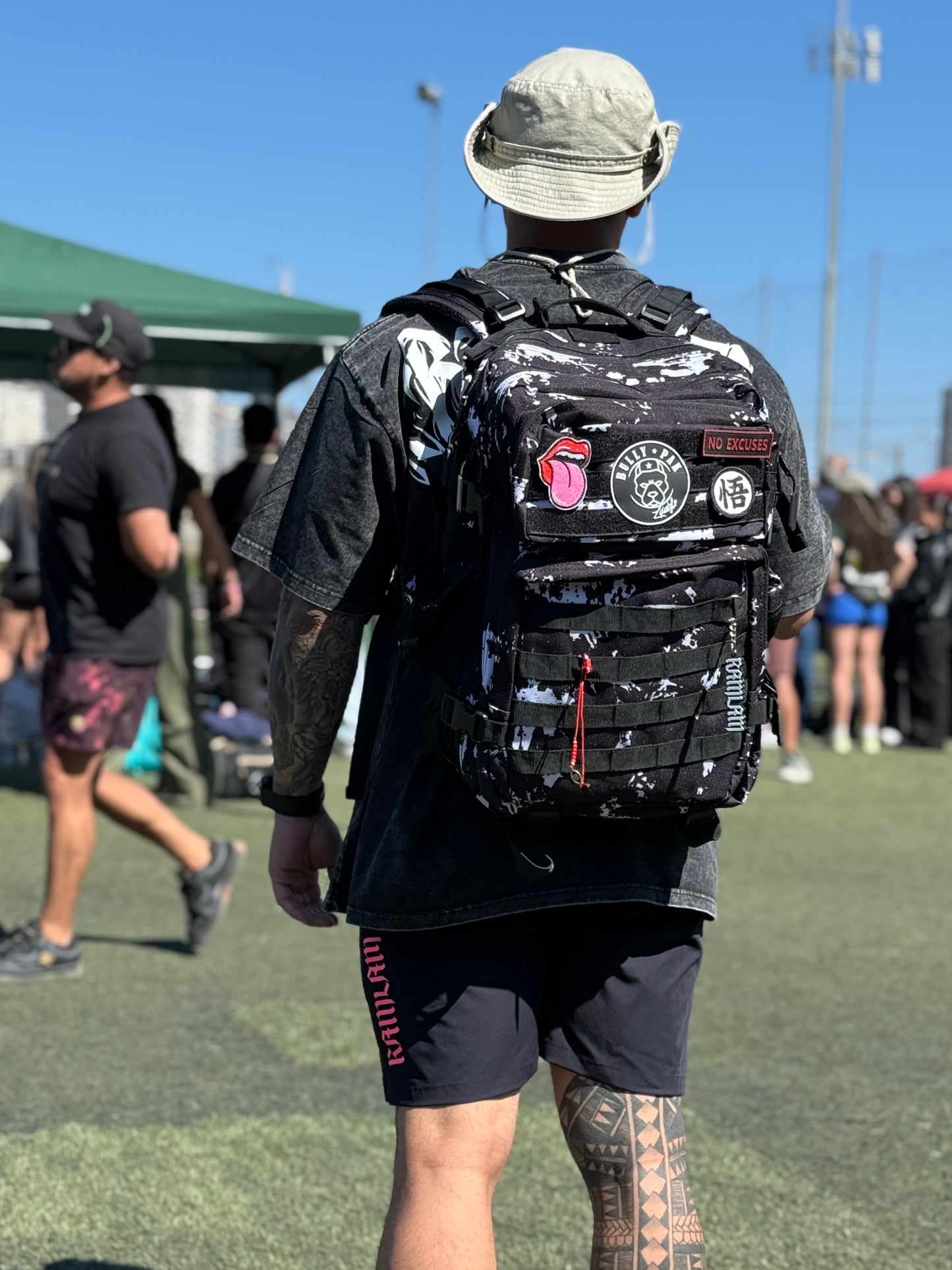 Mochila Bullypak 45 Litros Camuflaje Negro (Premium)