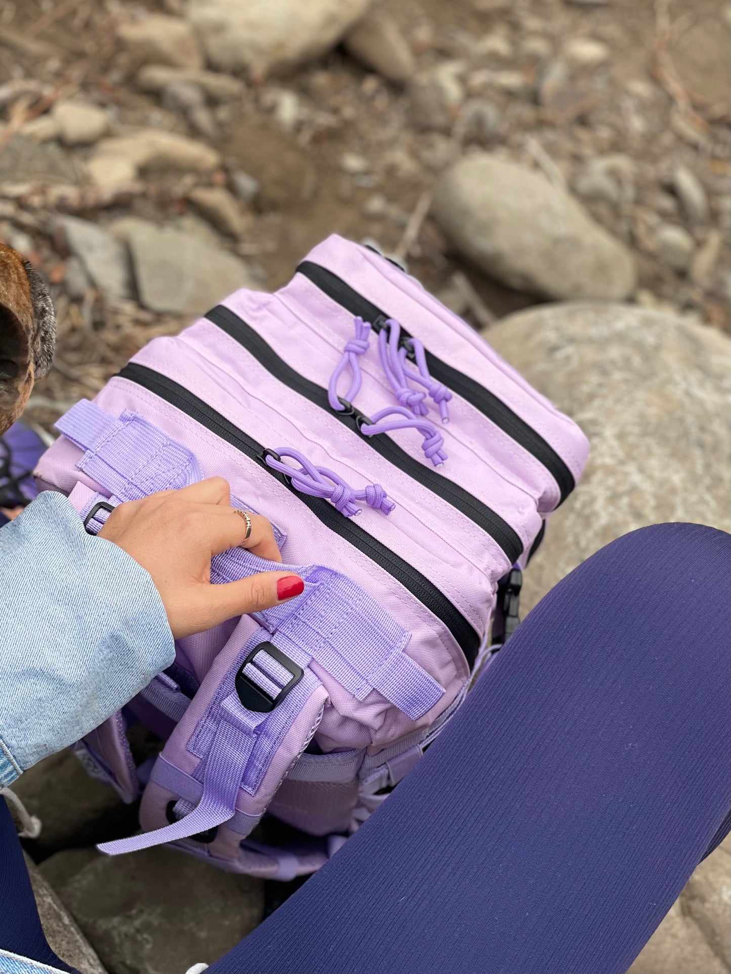 Mochila Bullypak 25 Litros Morada lazos morados
