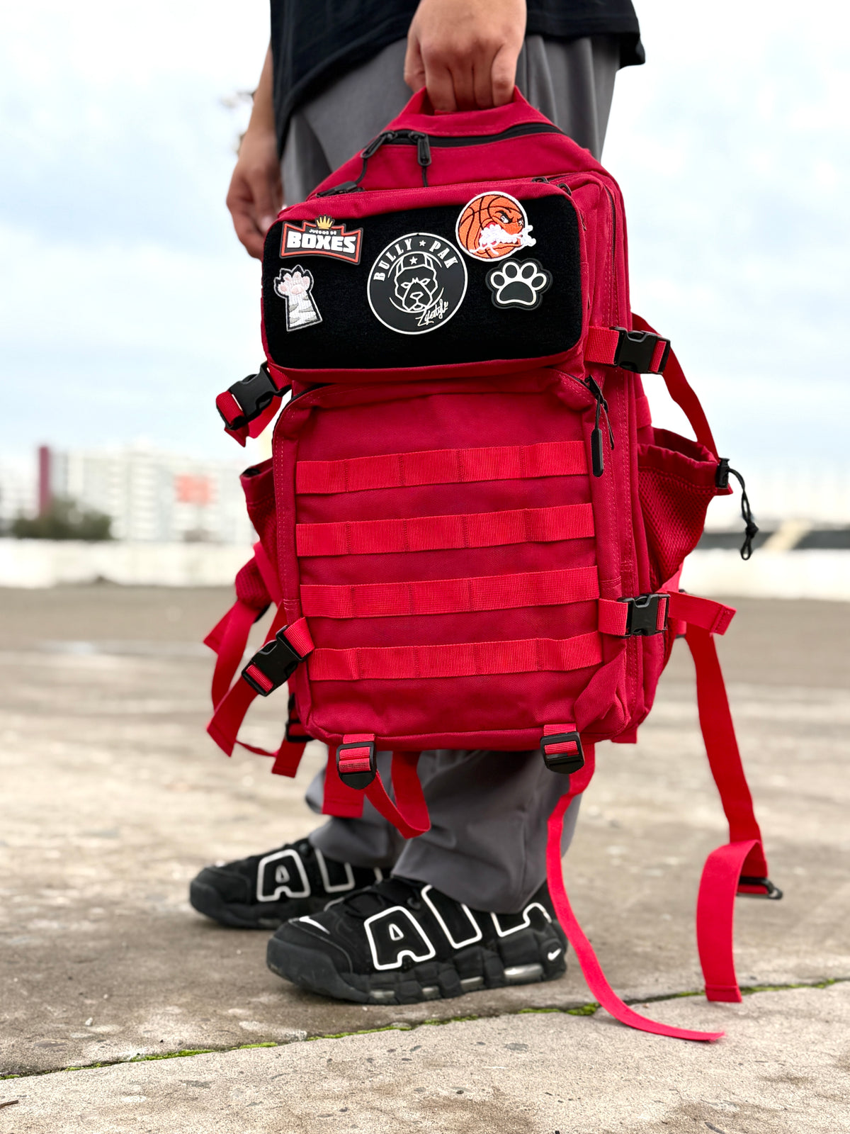 Mochila Bullypak 45 Litros PRO. Roja