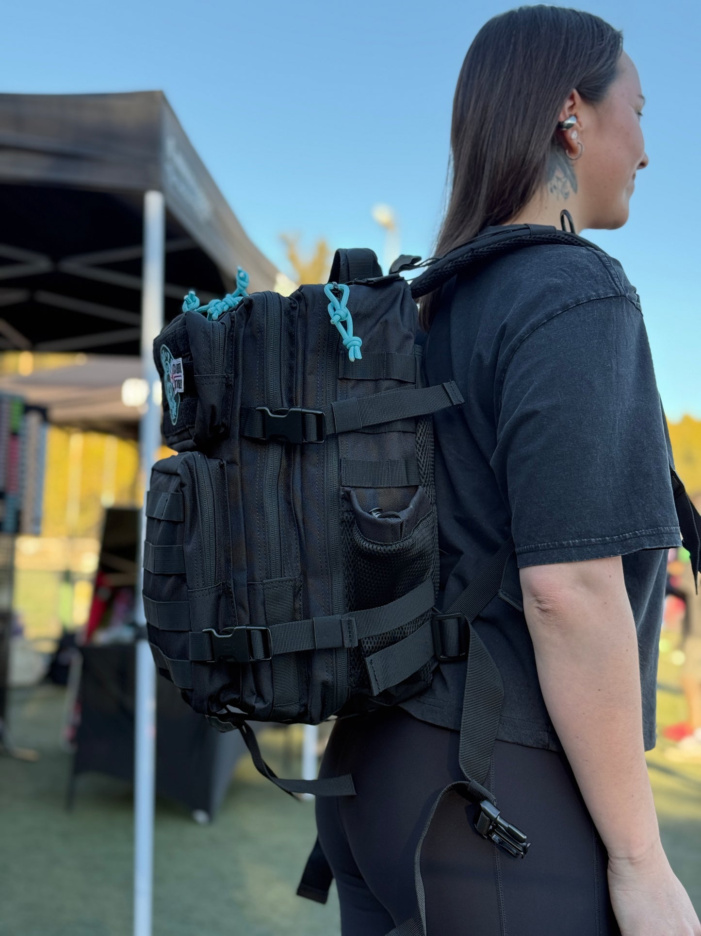 Mochila Bullypak 45 Litros Negra lazos Tifanny (Premium)