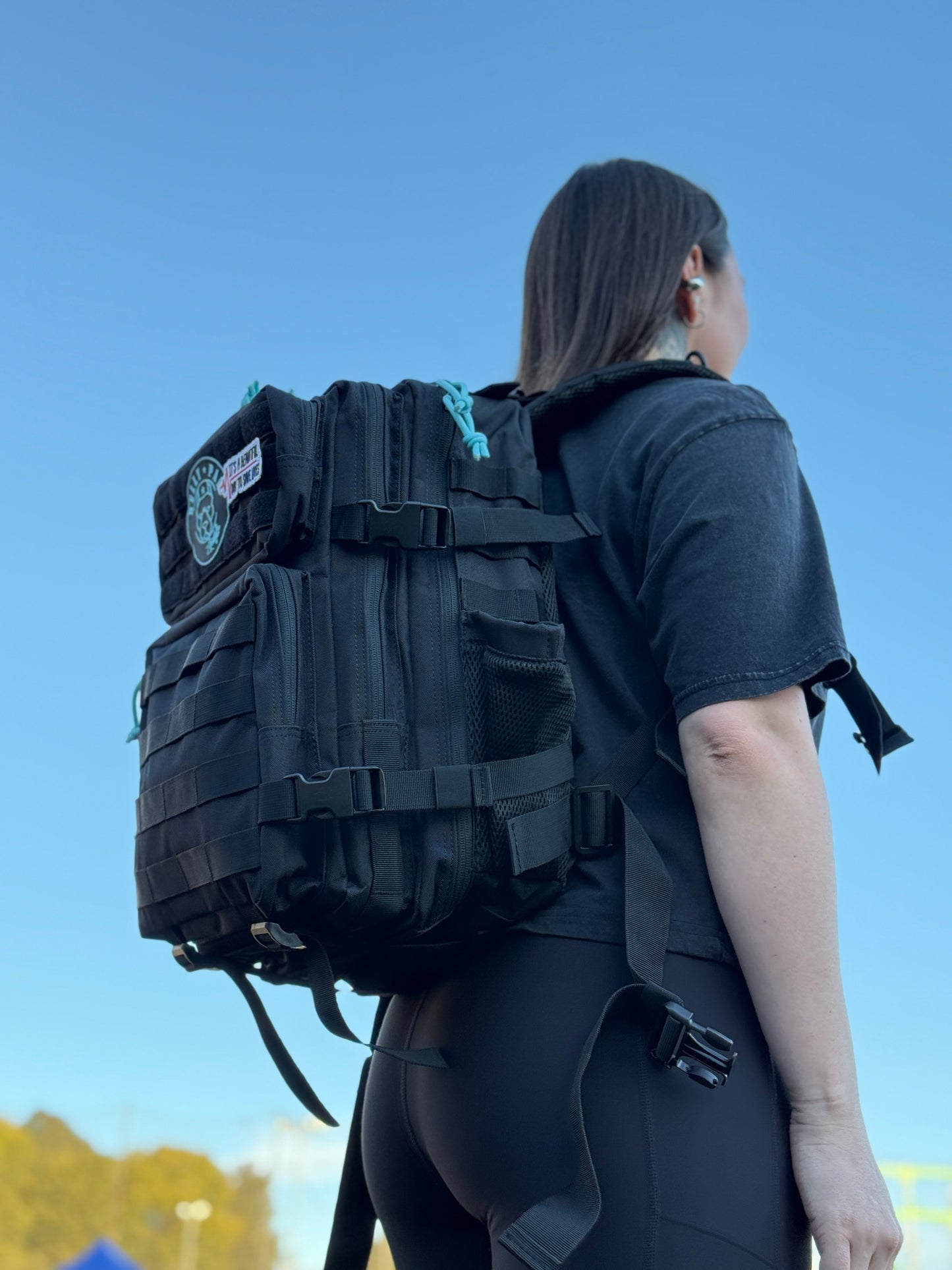 Mochila Bullypak 45 Litros Negra lazos Tifanny (Premium)