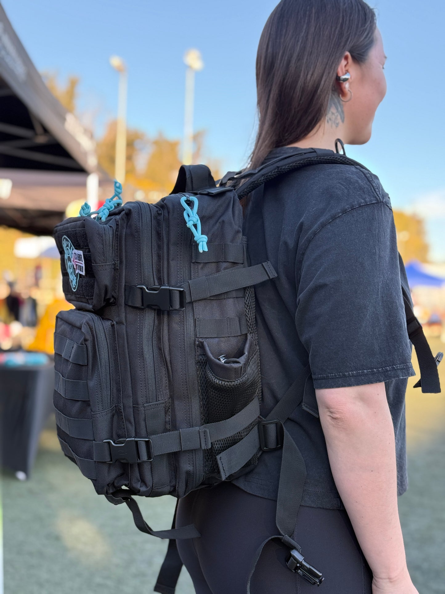 Mochila Bullypak 45 Litros Negra lazos Tifanny (Premium)