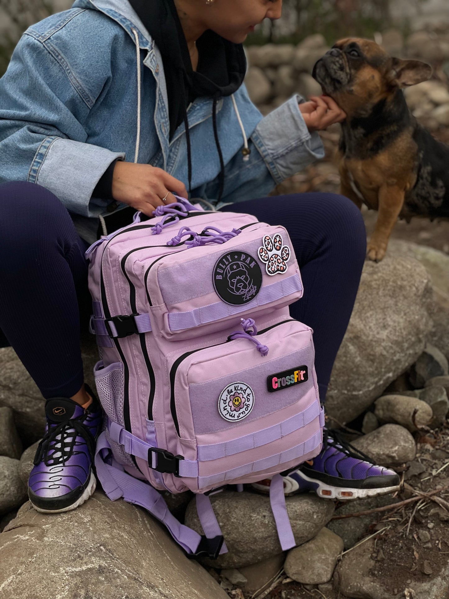 Mochila Bullypak 25 Litros Morada lazos morados