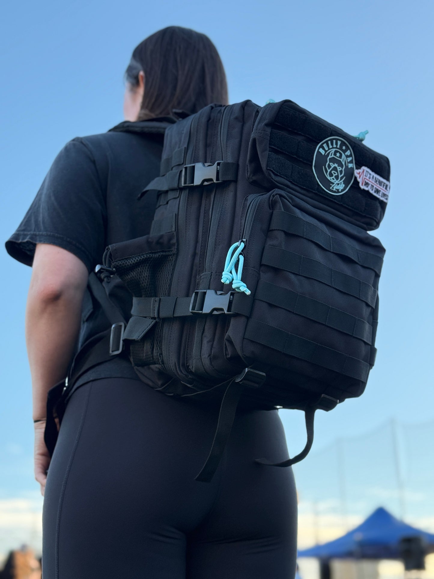 Mochila Bullypak 45 Litros Negra lazos Tifanny (Premium)