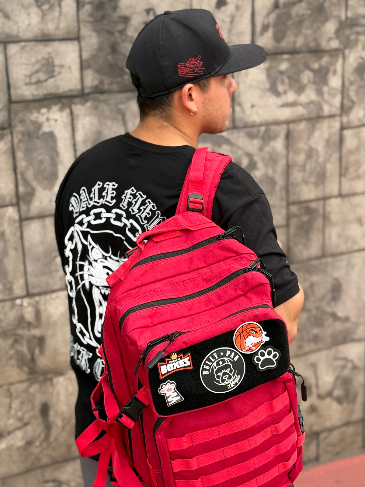 Mochila Bullypak 45 Litros PRO. Roja