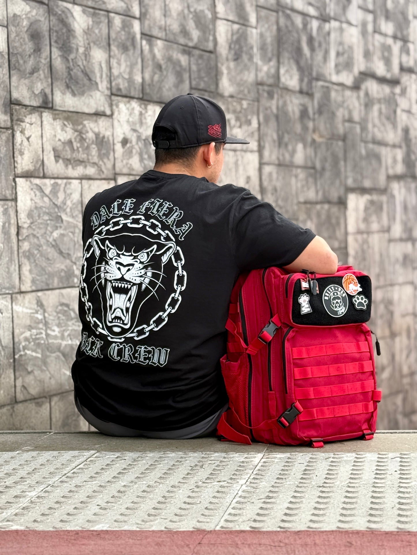 Mochila Bullypak 45 Litros PRO. Roja