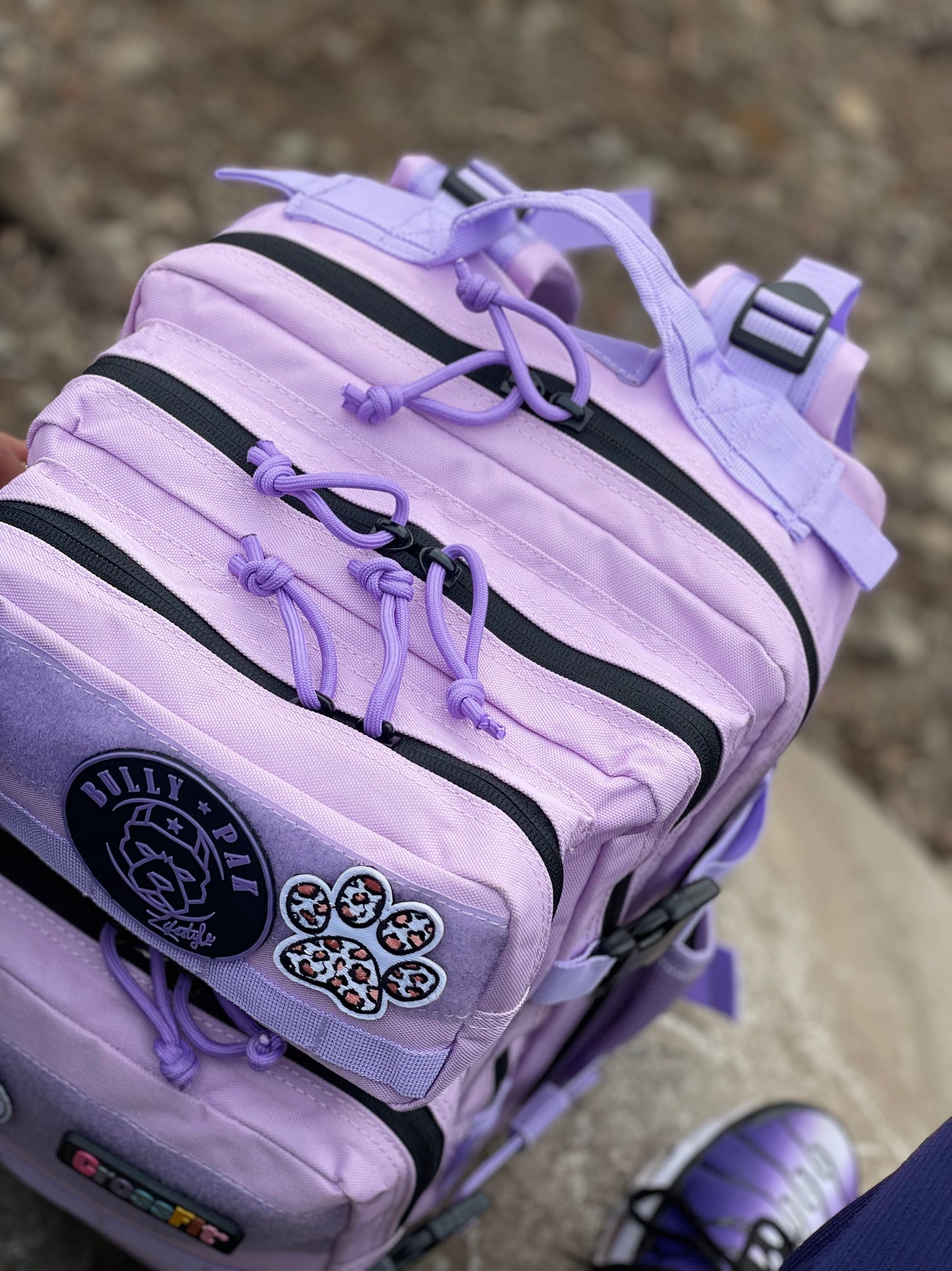 Mochila Bullypak 25 Litros Morada lazos morados