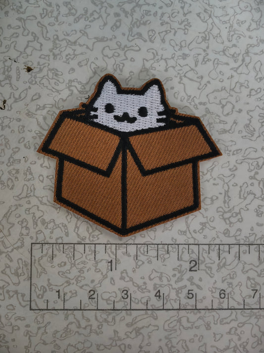 Gato en Basurero Y Caja
