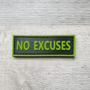 Parche NO EXCUSES verde