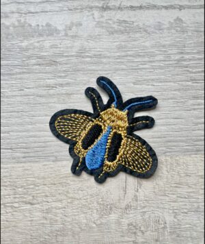 Parche de abeja azul