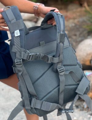 Mochila 25 Litros Gris lazos Tiffany - Imagen 7