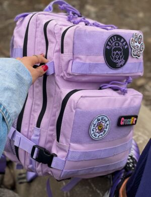 Mochila 25 Litros Bullypak Morada lazos morados - Imagen 7