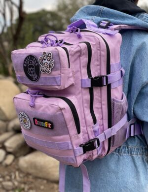 Mochila 25 Litros Bullypak Morada lazos morados - Imagen 2